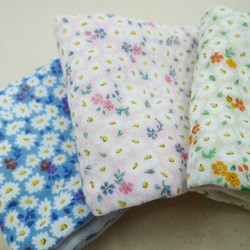ふわもこハンカチ｜花絨毯-Flower Carpet-｜L・20×20cm｜ガーゼハンカチ｜敏感肌｜ハンドタオル 2枚目の画像