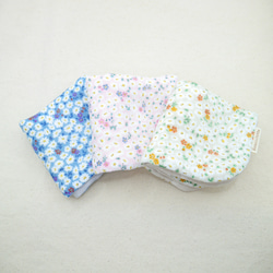 ふわもこハンカチ｜花絨毯-Flower Carpet-｜L・20×20cm｜ガーゼハンカチ｜敏感肌｜ハンドタオル 1枚目の画像