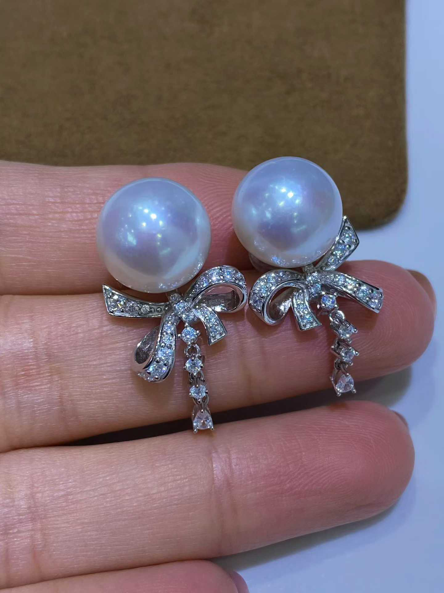 【高級】淡水真珠　ピアスs925　1903