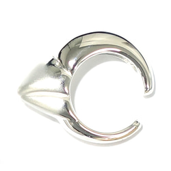 ピカピカ文鳥のくちばしイヤカフSV925【PioParakee】Java sparrow's beak ear cuff 9枚目の画像