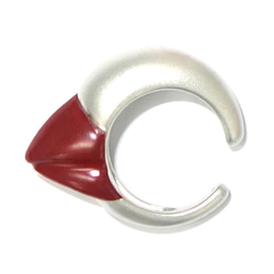 ピカピカ文鳥のくちばしイヤカフSV925【PioParakee】Java sparrow's beak ear cuff 13枚目の画像