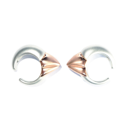 ピカピカ文鳥のくちばしイヤカフSV925【PioParakee】Java sparrow's beak ear cuff 8枚目の画像