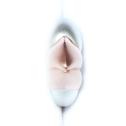 ピカピカ文鳥のくちばしイヤカフSV925【PioParakee】Java sparrow's beak ear cuff 5枚目の画像