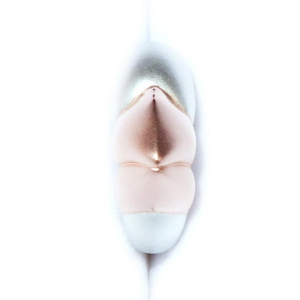 ピカピカ文鳥のくちばしイヤカフSV925【PioParakee】Java sparrow's beak ear cuff 5枚目の画像