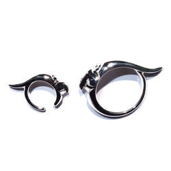 ピカピカ文鳥のくちばしイヤカフSV925【PioParakee】Java sparrow's beak ear cuff 15枚目の画像