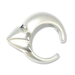 ピカピカ文鳥のくちばしイヤカフSV925【PioParakee】Java sparrow's beak ear cuff 10枚目の画像