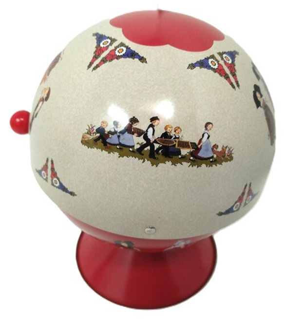 新入荷！フランス！ディスプレイにも『フランスのアルザス　Hansi(ハンジ)　TIN缶　小物入れ（ボール型）』 4枚目の画像