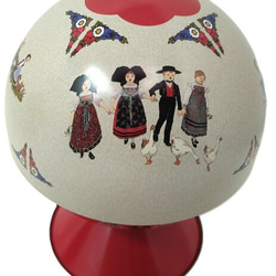 新入荷！フランス！ディスプレイにも『フランスのアルザス　Hansi(ハンジ)　TIN缶　小物入れ（ボール型）』 3枚目の画像