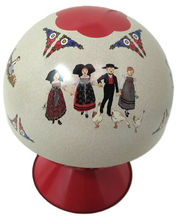 新入荷！フランス！ディスプレイにも『フランスのアルザス　Hansi(ハンジ)　TIN缶　小物入れ（ボール型）』 3枚目の画像