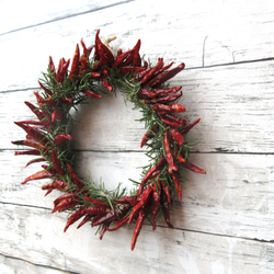 ローズマリーと唐辛子 リース Cotton Cloth 通販 19991964｜Creema