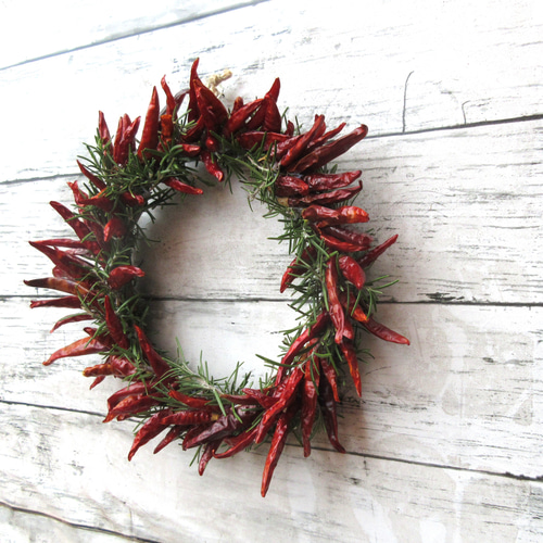インテリア唐辛子リース インテリア唐辛子リース