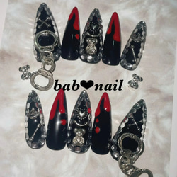 ロングスクエアサイズ表 ネイルチップ（つけ爪） ばぶ 通販