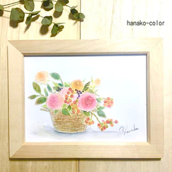 節分！○水彩イラスト原画木製フレーム タペストリー・壁掛け hanako