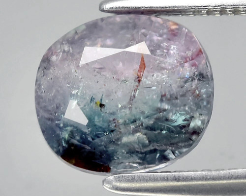 激レア バイオレットインディゴライト 天然 バイカラートルマリン 1.10