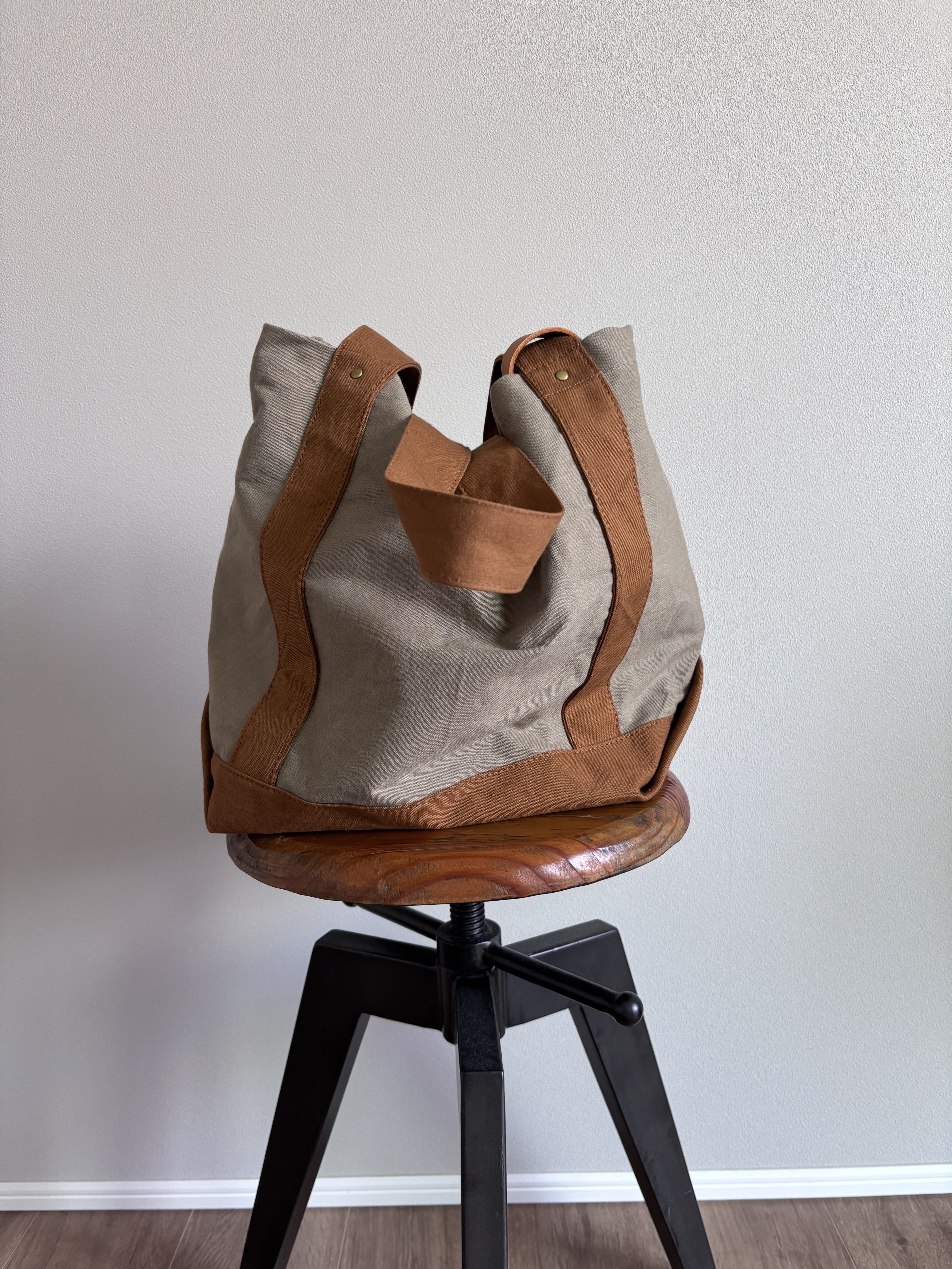 totebag medium2 ぐれーべーじゅ×つち