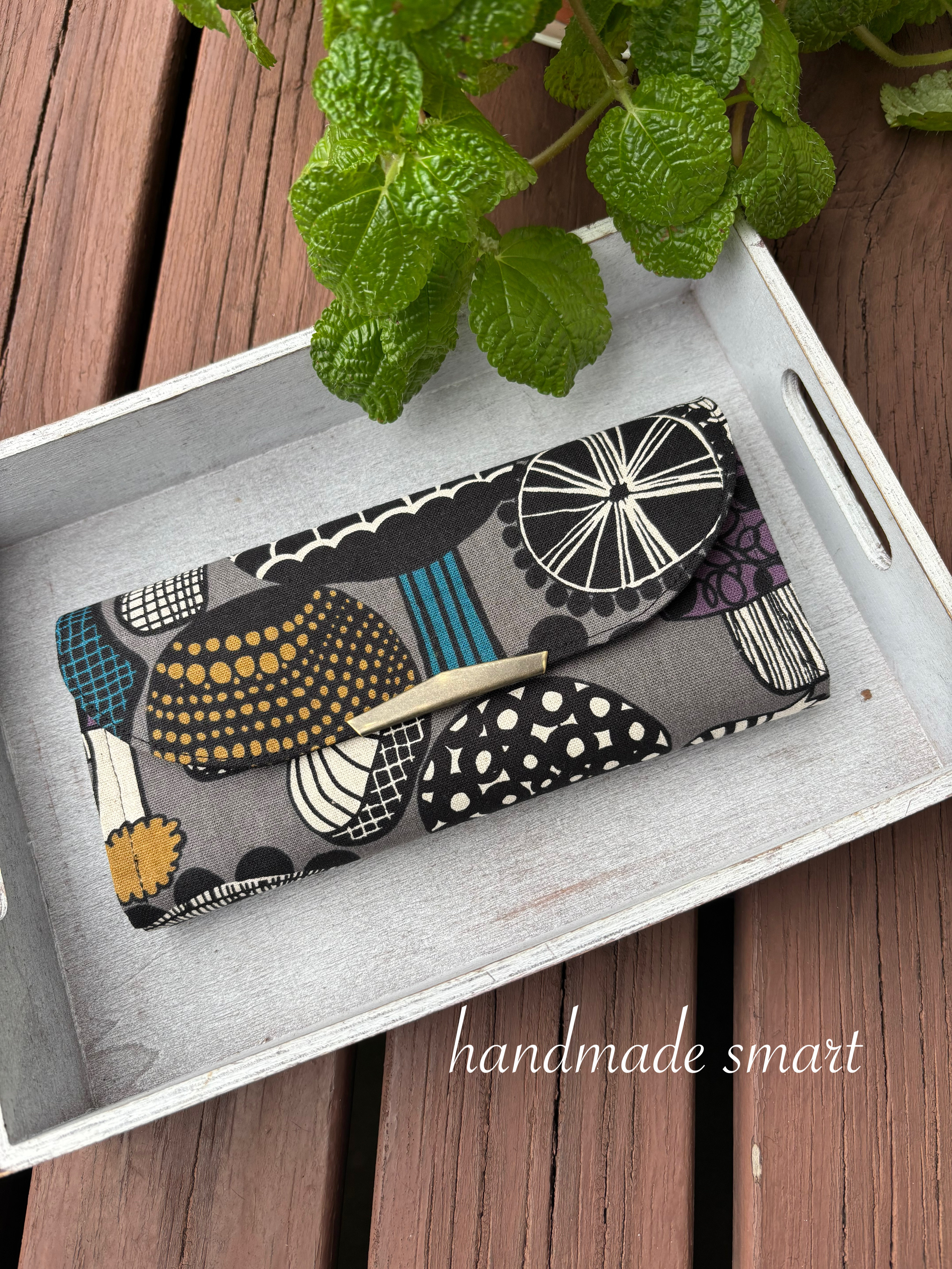 ■受注製作！軽くて、使いやすい☆長財布⭐︎きのこ柄•北欧柄❣️色が選べる