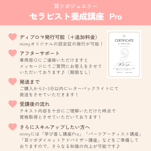 耳ツボジュエリーセラピスト養成講座 Pro | 耳ツボジュエリー | テキスト 耳ツボジュエリーセラピスト養成講座 Pro | 耳ツボジュエリー