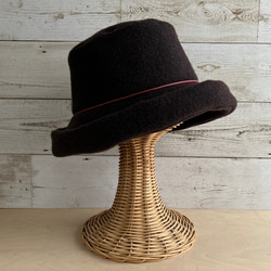 ウールクロッシェ・バーガンディー 8枚目の画像