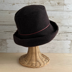 ウールクロッシェ・バーガンディー 4枚目の画像