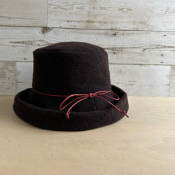 ウールクロッシェ・バーガンディー 6枚目の画像