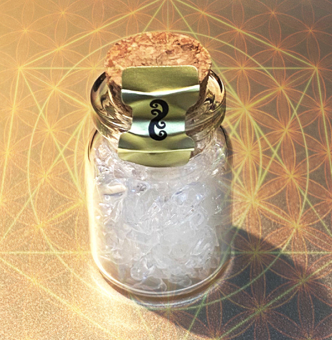 開波最強幸運水晶：お金が舞い込む梵字と水晶の波動注入作品（芸術）