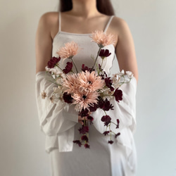 アーティフィシャルフラワーブーケ ウェディングブーケ クラッチブーケ