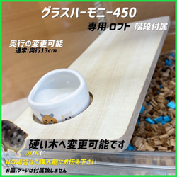 ハムスター ルーミィ60専用ロフト 階段付属 ハウス・小屋 【すもあに