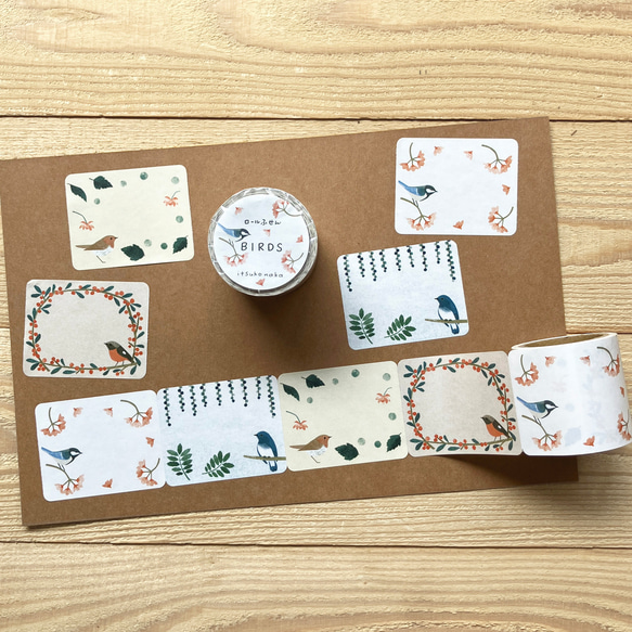ロールふせん「BIRDS」　◯ロール付箋 1枚目の画像