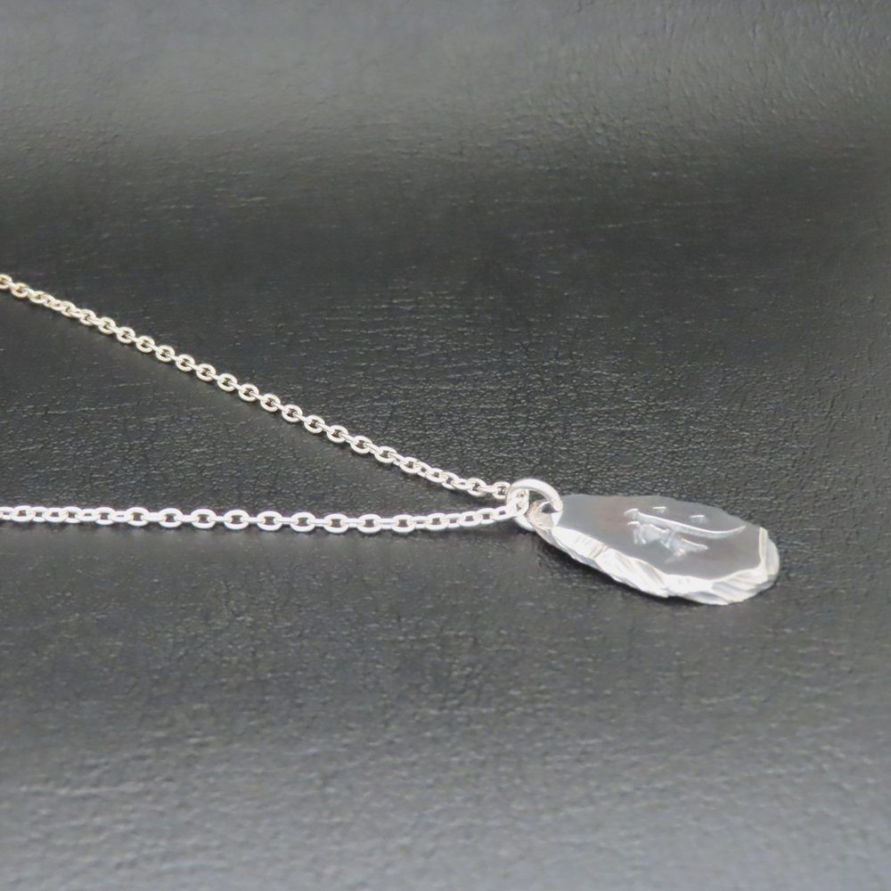 梵字ネックレス 勢至菩薩 シルバー925 【刻印無料】 梵字 せいしぼさつ サク 午 馬 干支 ネックレス ペンダント