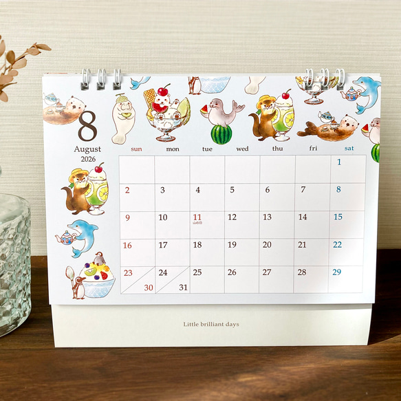 2026年台曆[茶、水果與動物] 第9張的照片