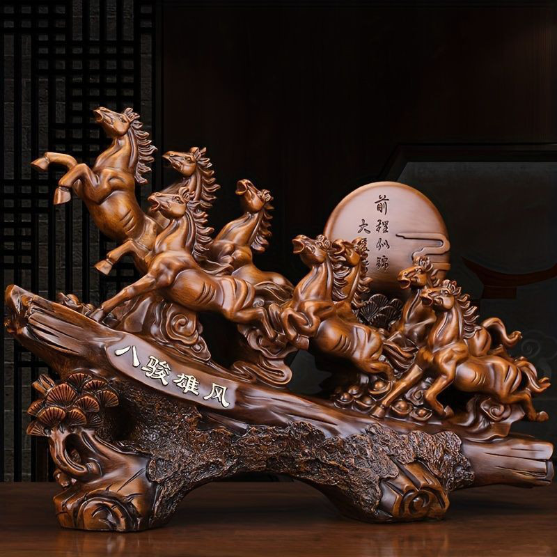 置物 インテリア 馬の置物 風水グッズ 干支 午 グッズ お守り 装飾品 縁起物 屋外 オブジェ おしゃれ 大きい