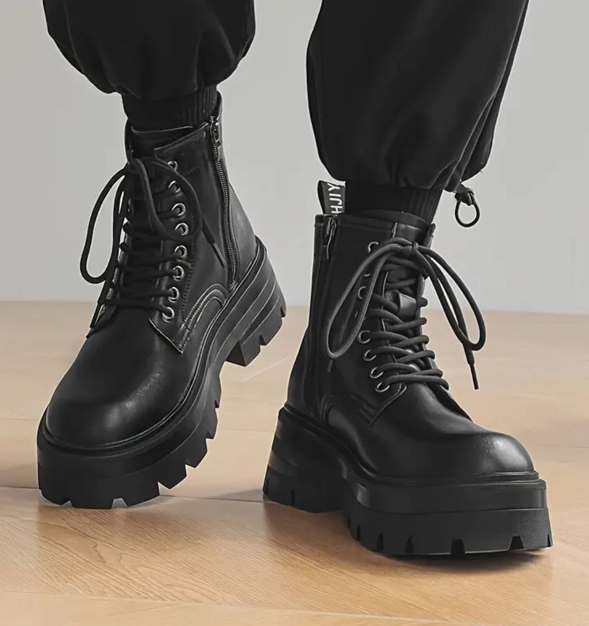 ブーツ バイクブーツ 革 ブーツ バイクシューズ メンズ ショートブーツ サイドジップ ツーリング おしゃれ 厚底