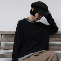 ★現貨★ 這款深灰色羊毛針織衫（251012-1）舒適度極佳，版型時尚。 第6張的照片