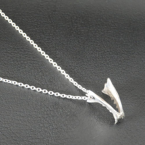 狐の下顎ネックレス シルバー925 【刻印無料】 シラッキカムイ 狐の