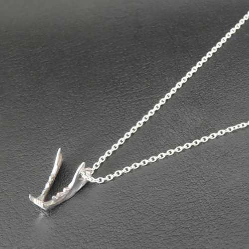 狐の下顎ネックレス シルバー925 【刻印無料】 シラッキカムイ 狐の