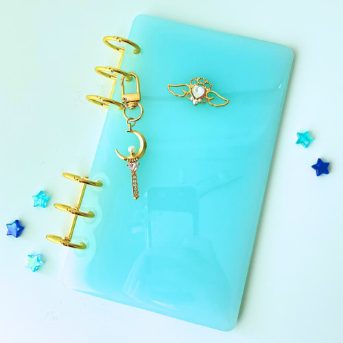 選べる2色】A6 レジン 貯金バインダー 家計管理｜積立貯金・saving