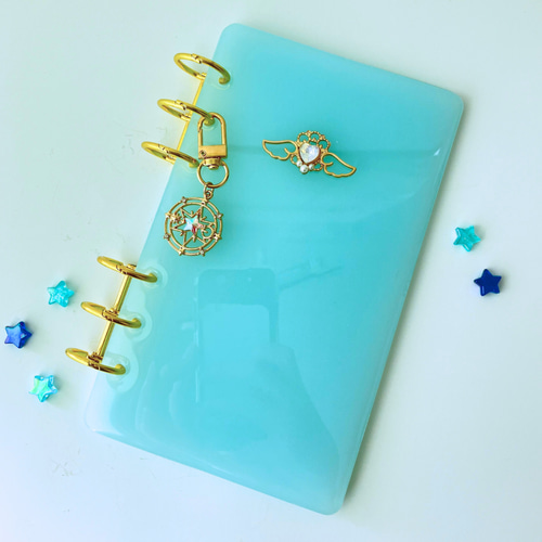 選べる2色】A6 レジン 貯金バインダー 家計管理｜積立貯金・saving