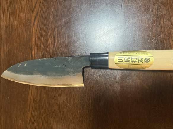 両刃出刃　18cm青紙 1枚目の画像