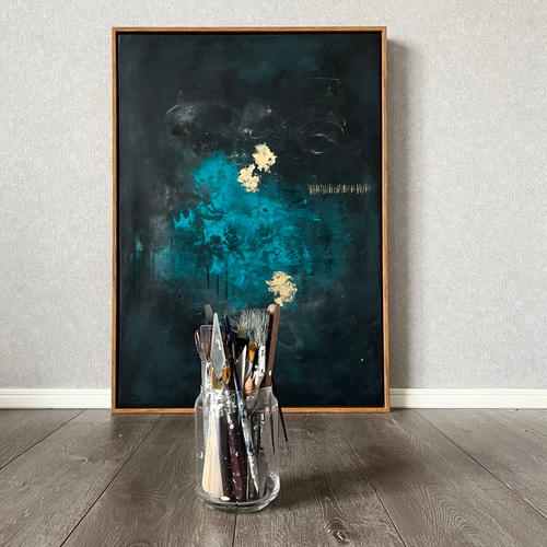 現代アート 70×50㎝ フレーム付き モダン 絵画 抽象画 現代アート 70×50㎝ フレーム付き モダン 絵画 抽象画