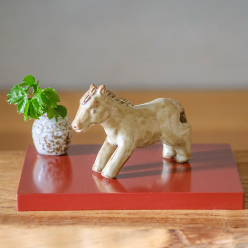 12月7日まで[受注販売]2026年 干支飾り 午 うま オブジェ その他置物