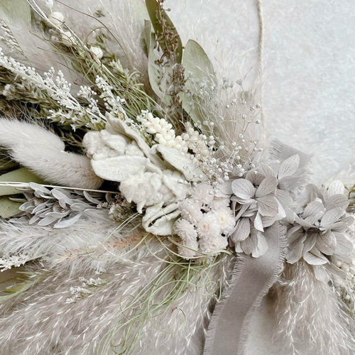 横向きスワッグ ナチュラル ドライフラワー 横長スワッグ スワッグ