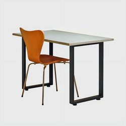 円形｜ライトグレー｜ラウンドテーブル｜Φ120cm｜脚タイプ③｜薄塗り