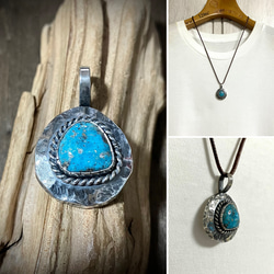 ヴィンテージ スプーン リメイク シルバー コンチョ付き キーホルダー