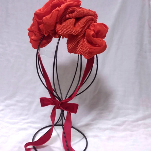 21】七五三 顎紐リボン別途 髪飾り ヘッドドレス 雛祭り 成人式 慶事