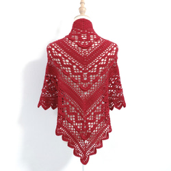 コーラルピンク レース編み ストール 1348SH ミニショール 1348 またたきラメ - ごしょう産業株式会社