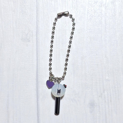 レザーアルファベットキーホルダー【BTS♡︎︎︎ARMY】 キーリング