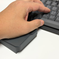 セパレート型モバイルリストレスト ワイド 傾斜タイプ8度 20to30mm 分割傾斜キーボード向け(Cornix等) 4枚目の画像