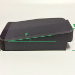 セパレート型モバイルリストレスト ワイド 傾斜タイプ8度 20to30mm 分割傾斜キーボード向け(Cornix等) 3枚目の画像