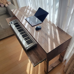 DTMデスク F-140-70 バンド メイド 打ち込みシンセサイザー キーボード