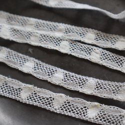 フランス 1m アンティークレース C1099 ホワイト 3枚目の画像